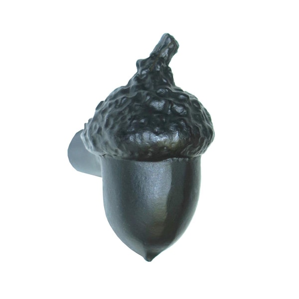 Acorn Mfg Knob Pull Solid Pewter, Black APNBP - main